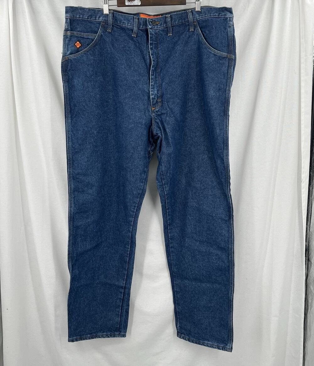 Wrangler Riggs FR Workwear Jeans Mens 46x34 HRC2 Flame Resistant Relaxed Fit NWT